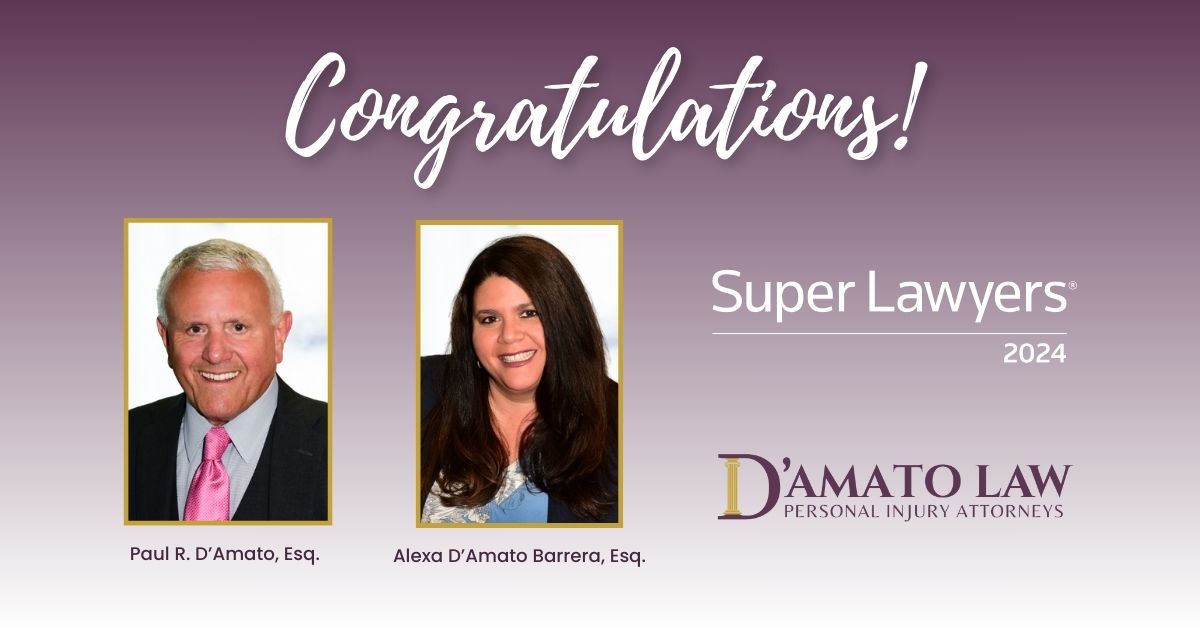 D'Amato Law Firm attorneys selected to 2024 New Jersey Super Lawyers List