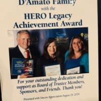 Egg Harbor Township personal injury lawyers were presented with the Hero Legacy Achievement Award. 